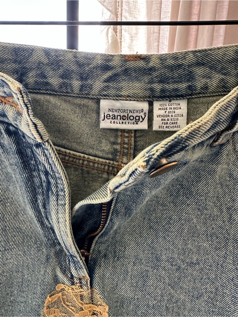 Newport News  Denim and Leopard Maxi Skirt - Picture 6 of 6